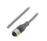Připojovací kabel M12 PIN: 4 přímý 3m zástrčka 250VAC 2,2A