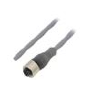 Kabel: pro snímače/automatizaci M12 PIN: 4 přímý 3m zástrčka