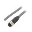 Připojovací kabel M12 PIN: 8 přímý 5m zástrčka 36VAC 2,2A