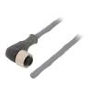 Kabel: pro snímače/automatizaci M12 PIN: 3 úhlový 3m zástrčka