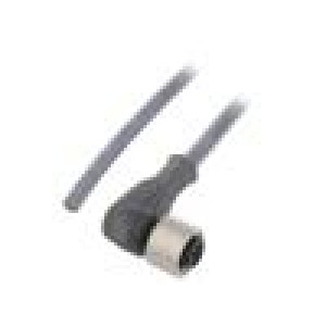 Kabel: pro snímače/automatizaci M12 PIN: 3 úhlový 5m zástrčka