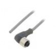 Připojovací kabel M12 PIN: 3 úhlový 3m zástrčka 250VAC 3,1A