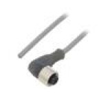 Připojovací kabel M12 PIN: 3 úhlový 3m zástrčka 250VAC 3,1A