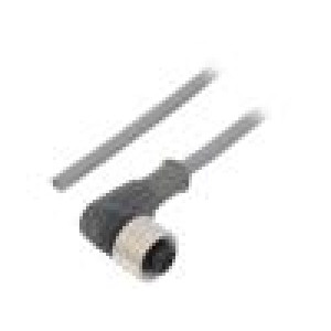Kabel: pro snímače/automatizaci M12 PIN: 3 úhlový 5m zástrčka