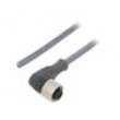 Připojovací kabel M12 PIN: 4 úhlový 1m zástrčka 250VAC 2,2A