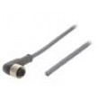 Kabel: pro snímače/automatizaci M12 PIN: 4 úhlový 3m zástrčka