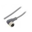 Kabel: pro snímače/automatizaci M12 PIN: 4 úhlový 5m zástrčka