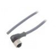 Kabel: pro snímače/automatizaci M12 PIN: 5 úhlový 3m zástrčka