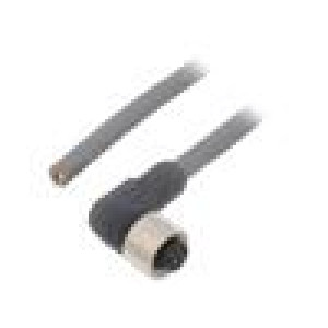 Kabel: pro snímače/automatizaci M12 PIN: 8 úhlový 3m zástrčka