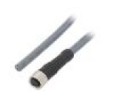 Připojovací kabel M8 PIN: 3 přímý 5m zástrčka -25÷80°C IP67