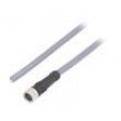 Připojovací kabel M8 PIN: 4 přímý 3m zástrčka -25÷80°C IP67