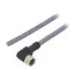 Kabel: pro snímače/automatizaci M8 PIN: 3 úhlový 3m zástrčka