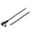 Kabel: pro snímače/automatizaci M8 PIN: 4 úhlový 3m zástrčka