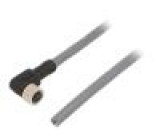 Připojovací kabel M8 PIN: 4 úhlový 5m zástrčka -25÷80°C IP67