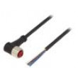 Kabel: pro snímače/automatizaci M12 PIN: 4 úhlový 2m zástrčka