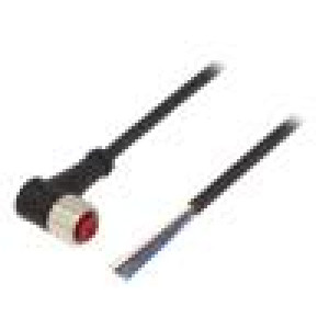 Kabel: pro snímače/automatizaci M12 PIN: 4 úhlový 2m zástrčka