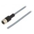Kabel: pro snímače/automatizaci M12 PIN: 4 přímý 2m zástrčka