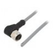 Kabel: pro snímače/automatizaci M12 PIN: 4 úhlový 5m zástrčka