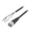 Připojovací kabel M12 PIN: 4 přímý Dél: 5m zástrčka 4A IP67