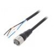 Kabel: pro snímače/automatizaci M12 PIN: 4 přímý Dél: 5m 4A XS2