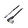 Připojovací kabel M12 PIN: 4 úhlový Dél: 2m zástrčka 4A IP67