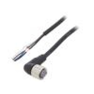 Připojovací kabel M12 PIN: 4 úhlový Dél: 2m zástrčka 4A IP67