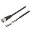 Kabel: pro snímače/automatizaci M12 PIN: 4 přímý Dél: 2m 4A XS2
