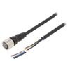 Kabel: pro snímače/automatizaci M12 PIN: 4 přímý Dél: 2m 4A XS2