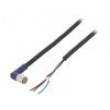 Kabel: pro snímače/automatizaci M8 PIN: 3 úhlový 5m zástrčka