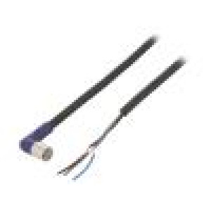 Připojovací kabel M8 PIN: 3 úhlový 5m zástrčka 0,5A -10÷65°C