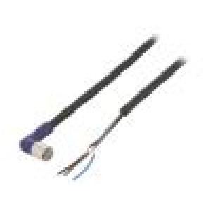 Kabel: pro snímače/automatizaci M8 PIN: 3 úhlový 5m zástrčka