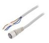 Kabel: pro snímače/automatizaci M12 PIN: 4 přímý 10m zástrčka