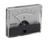 Ampérmetr analogový na panel I AC: 0÷5A Třída: 2,5 60x47mm