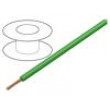 Vodič HookUp Wire PVC licna Cu 12AWG zelená PVC,nylon 600V