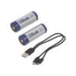 Akum: Li-Ion 26650 3,6V 5200mAh Ø26,3x70,5mm Sada: kabel USB