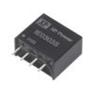 IE0303S Měnič: DC/DC 1W Uvst: 3,3V 3,3VDC Ivýst: 300mA SIP 1,4g 150kHz