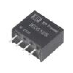 IE0512S Měnič: DC/DC 1W Uvst: 5V 12VDC Ivýst: 84mA SIP 11,68x9,65x6mm