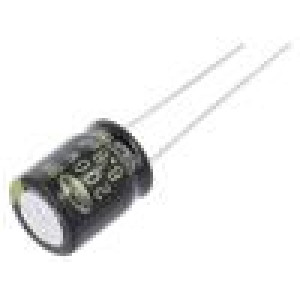 Kondenzátor: elektrolytický THT 6,8uF 200VDC Ø10x12,5mm ±20%