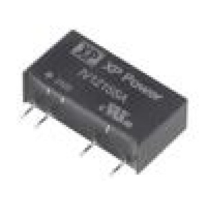IV1215SA Měnič: DC/DC 1W Uvst: 12V 15VDC Ivýst: 66mA SIP 19,5x6x9,5mm