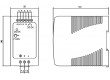 Zdroj spínaný 90W 12VDC 7,5A 85-264VAC 120-370VDC na DIN lištu