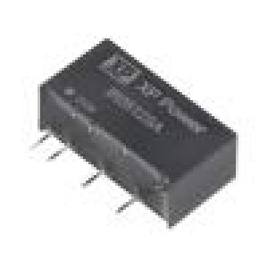 IR0512SA Měnič: DC/DC 3W Uvst: 5V 12VDC Ivýst: 250mA SIP 19,5x7,2x9,5mm