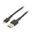 Kabel USB 2.0 vidlice Apple Lightning,USB A vidlice 1,2m