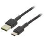 Kabel USB 2.0 USB A vidlice,USB C vidlice 1,2m černá 480Mbps