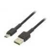 Kabel USB 2.0 USB A vidlice,USB C vidlice 2m černá 480Mbps