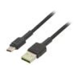 Kabel USB 2.0 USB A vidlice,USB C vidlice 2m černá 480Mbps
