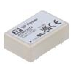 JCD0412D12 Měnič: DC/DC 4W Uvst: 9÷18V Uvýst: 12VDC Uvýst2: -12VDC 18g