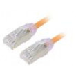 Patch cord F/UTP,TX6A-28™ 6a drát Cu LSZH oranžová 0,5m