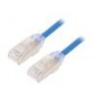 Patch cord F/UTP,TX6A-28™ 6a drát Cu LSZH modrá 1m 28AWG