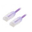 Patch cord F/UTP,TX6A-28™ 6a drát Cu LSZH oranžová 1m 28AWG