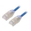 Patch cord F/UTP,TX6A-28™ 6a drát Cu LSZH modrá 3m 28AWG